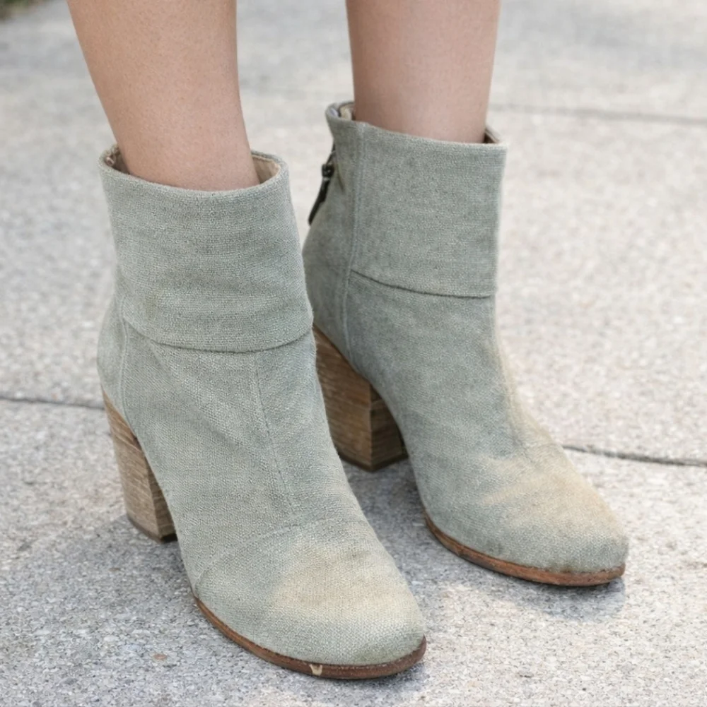 RAG & BONE Stonewall Green Classic Newbury Ankle Boots Size 38 USA 8 - Picture 1 of 9